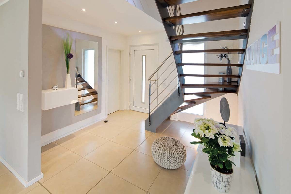 homify Pasillos, vestíbulos y escaleras modernos