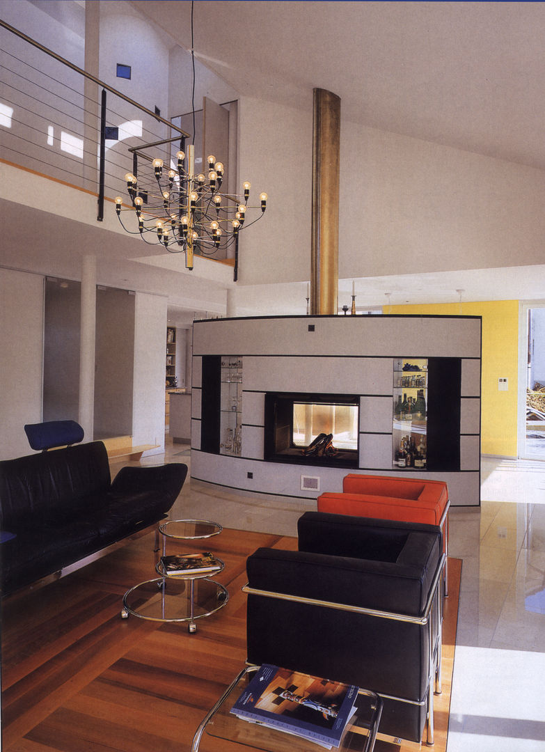 EFH Binder von Hoesslin, Dättlikon, Binder Architektur AG Binder Architektur AG Modern Living Room