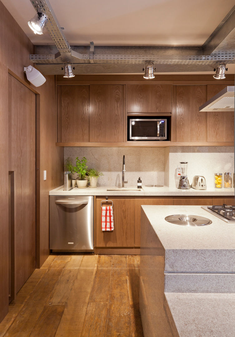 Apartamento Jardim Europa, H2C Arquitetura H2C Arquitetura Cocinas de estilo ecléctico