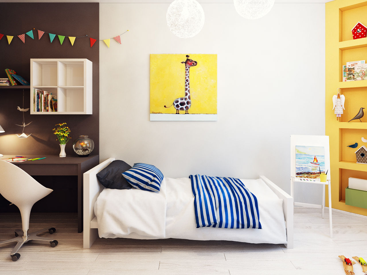 Child's room, Оксана Мухина Оксана Мухина Habitaciones para niños de estilo minimalista