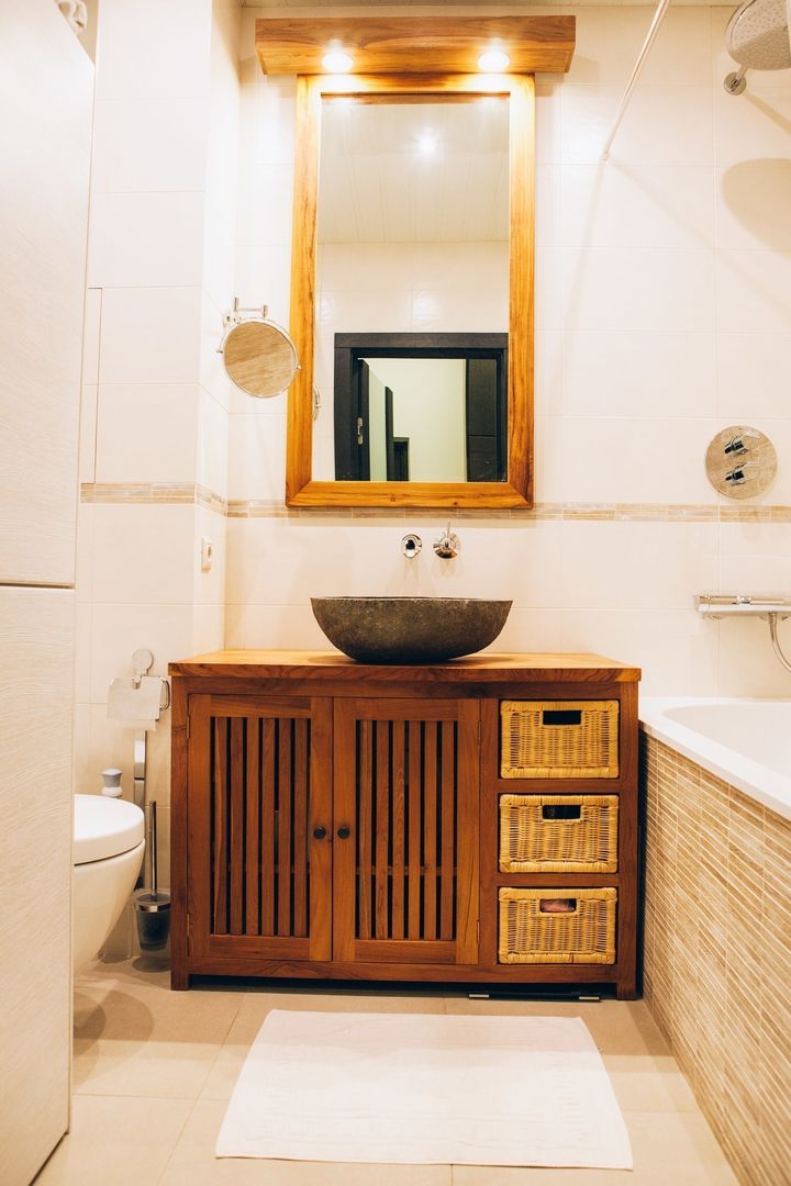 Льняное утро, radades radades Scandinavian style bathroom