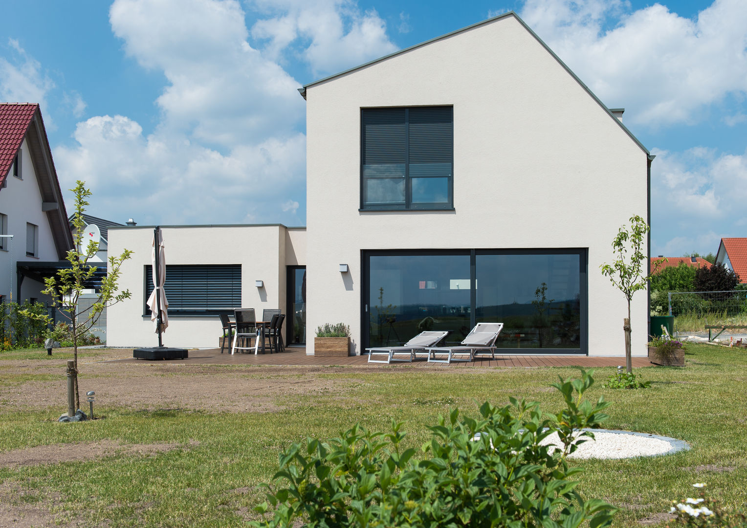 Wohnhaus 1 in Petersberg-Steinhaus, herbertarchitekten Partnerschaft mbB herbertarchitekten Partnerschaft mbB Modern houses