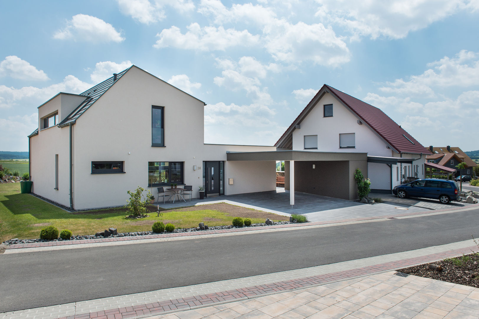 Wohnhaus 1 in Petersberg-Steinhaus, herbertarchitekten Partnerschaft mbB herbertarchitekten Partnerschaft mbB Modern houses