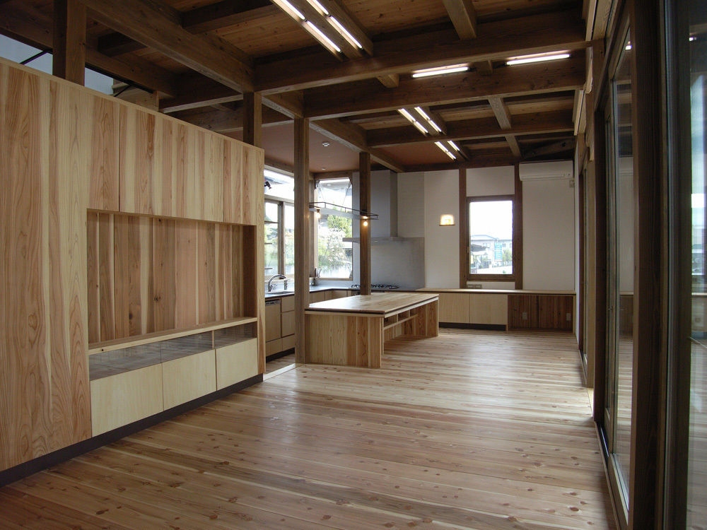 土蔵造りの家Ⅲ, Interstudio Architects & Associates Japan Interstudio Architects & Associates Japan Rustic style living room