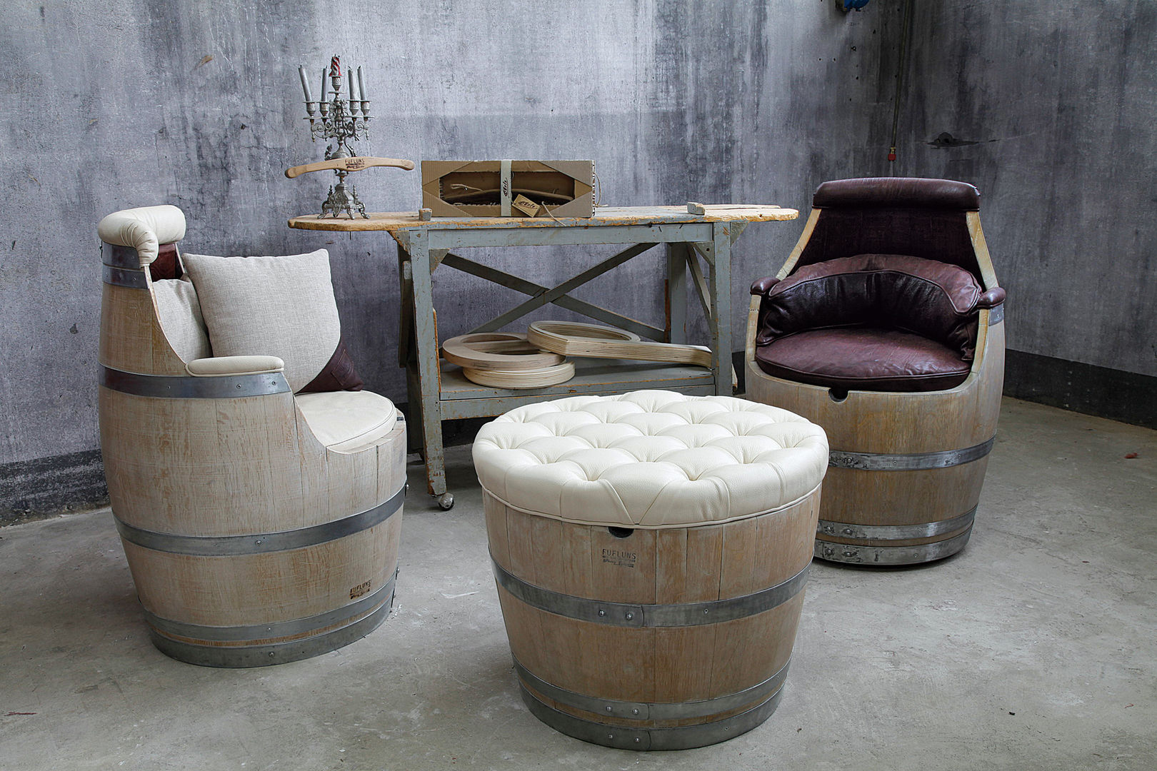 Fufluns, arredi in barrique, IEP! Design IEP! Design Phòng khách Sofas & armchairs