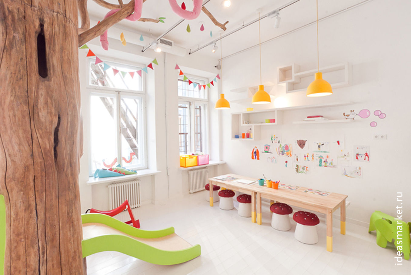 Маркерная стена-раскрашка в детской комнате, IdeasMarket IdeasMarket Scandinavian style nursery/kids room