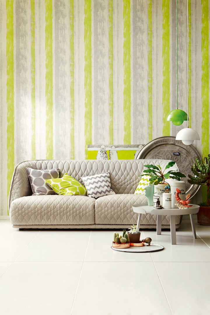 homify Paredes y pisos de estilo moderno Papel tapiz