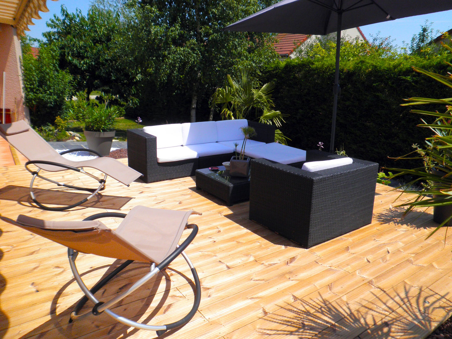 après terrasse bois AD2 Maisons méditerranéennes