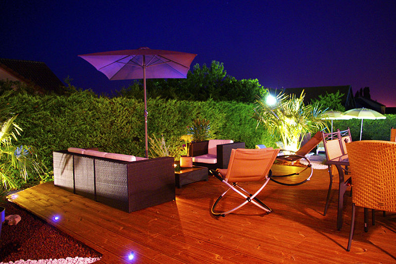 Terrasse et aménagement piscine, AD2 AD2 Mediterranean style houses