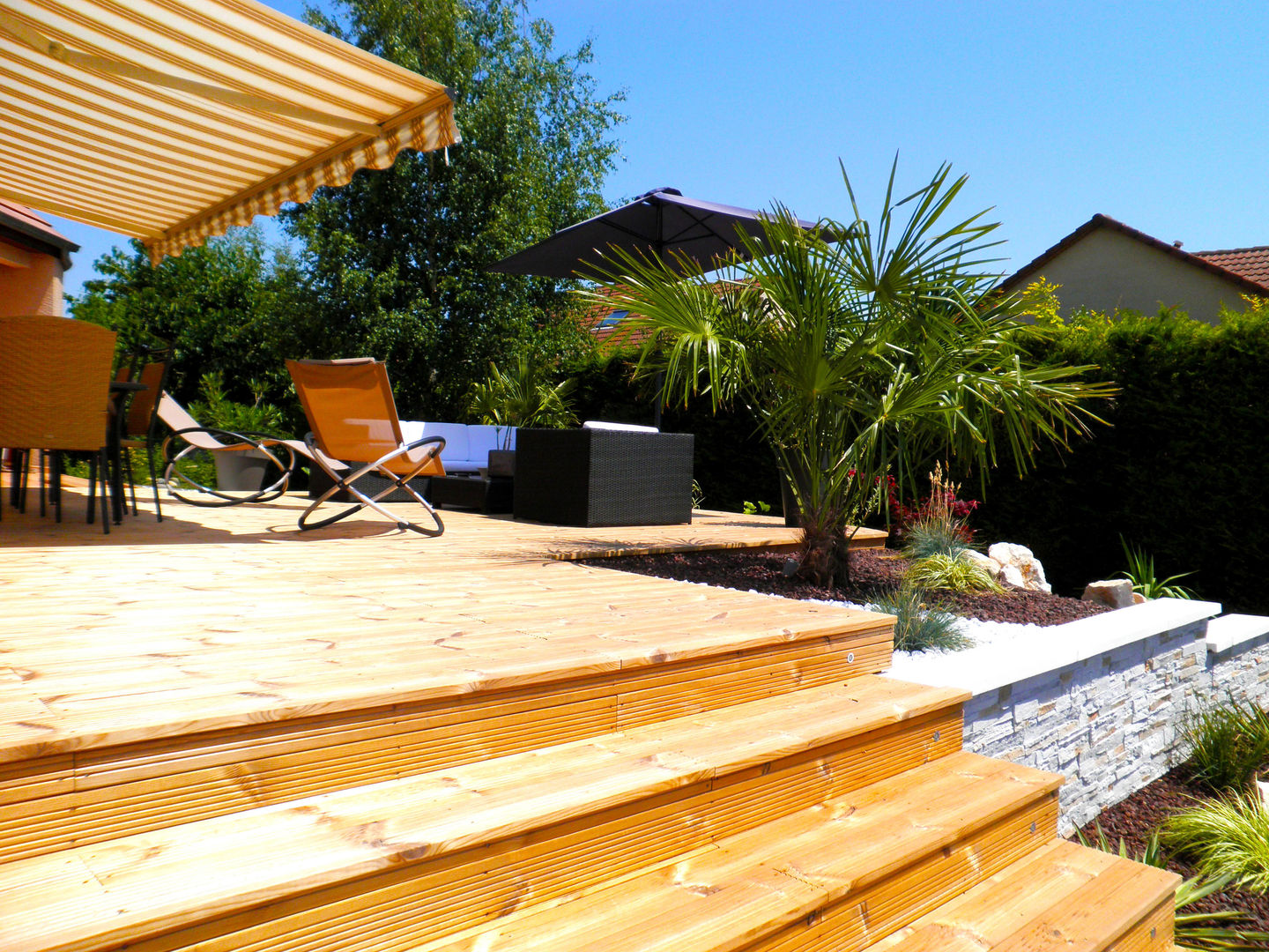 Terrasse et aménagement piscine, AD2 AD2 Mediterranean style houses