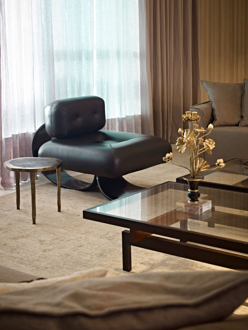Apartamento Lolita - Belvedere, lena pinheiro - interior design lena pinheiro - interior design Salas de estar modernas Sofás e divãs