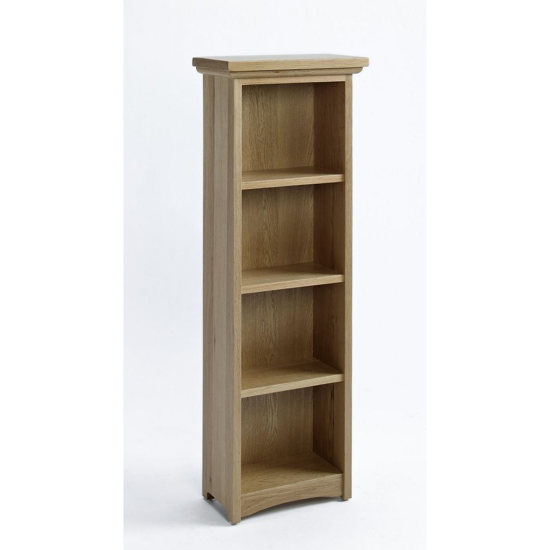 Carefully crafted solid Sherwood Oak DVD/CD Cabinet With 3 Shelves - 3 Shelves homify غرفة المعيشة رفوف