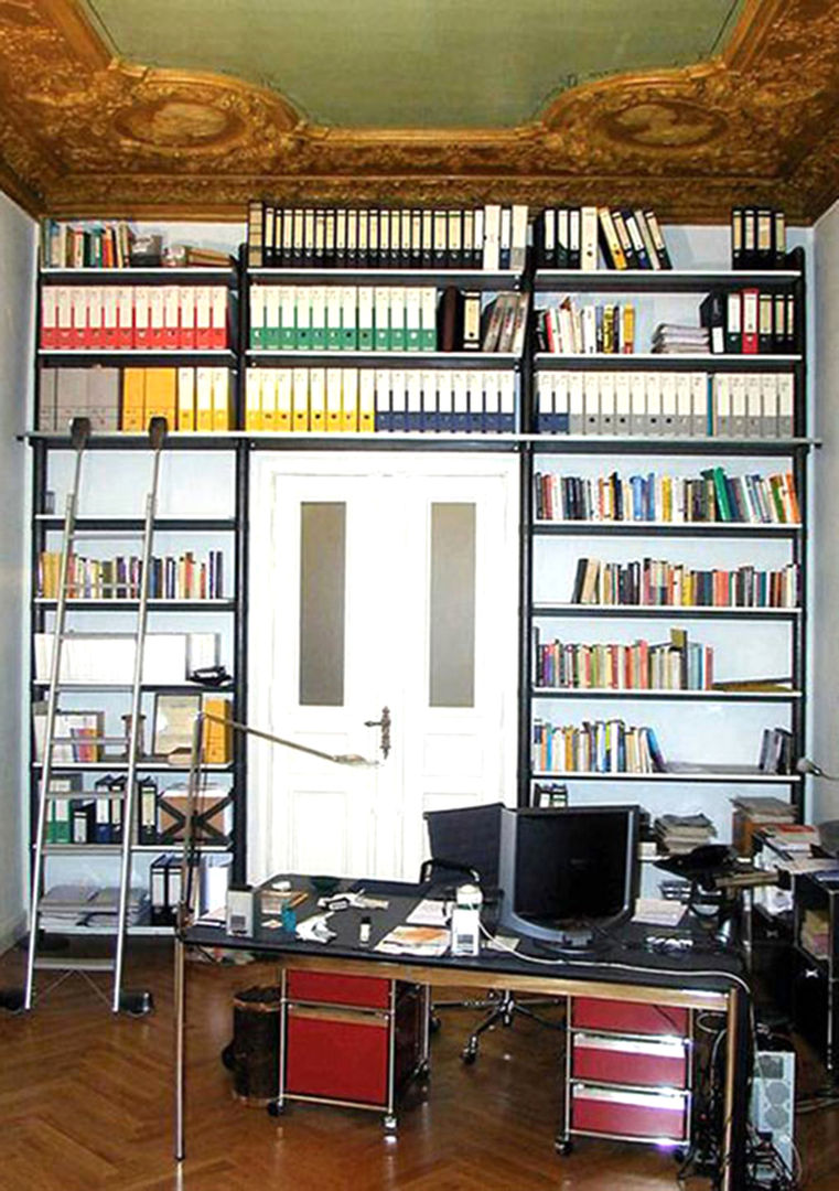 STAHLREGAL R5, Reinhard Rotthaus Reinhard Rotthaus Modern study/office Cupboards & shelving