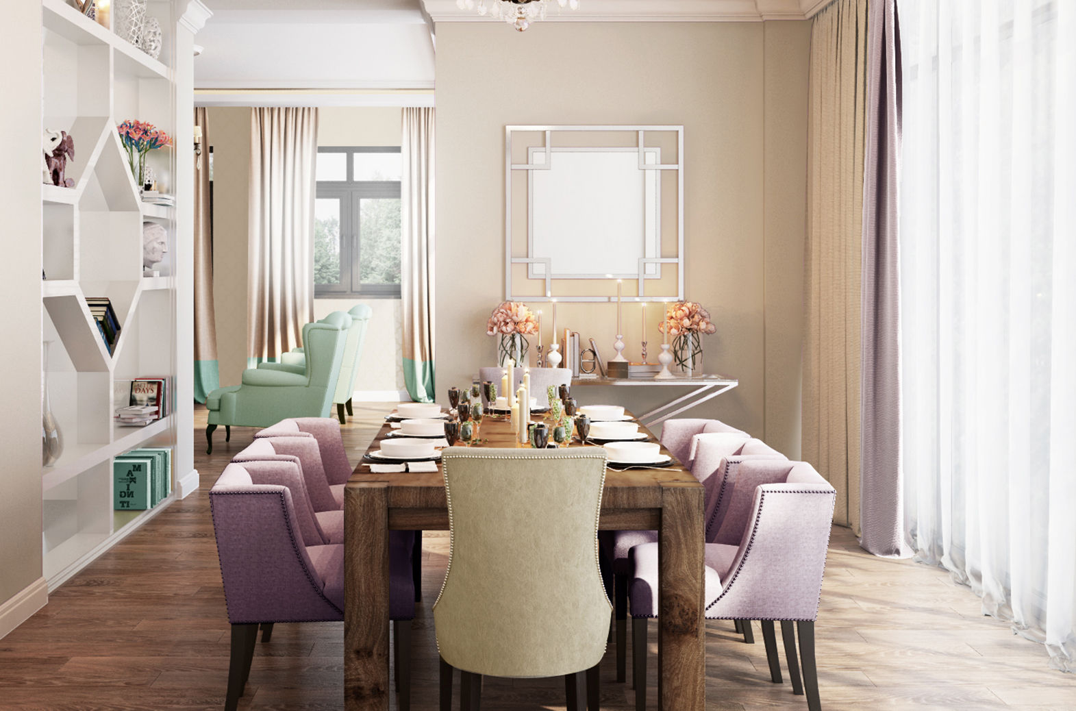 Дом Millennium-park, 420 м², Bronx Bronx Eclectic style dining room