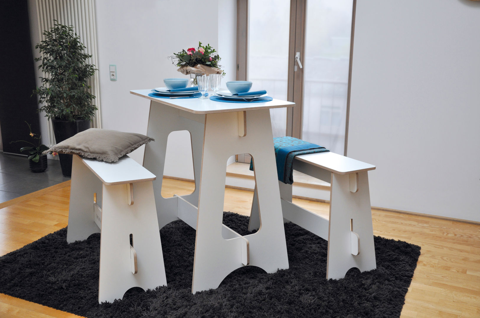 Steckmöbel Event-Tisch, das wunschmöbel das wunschmöbel Phòng ăn phong cách hiện đại Tables