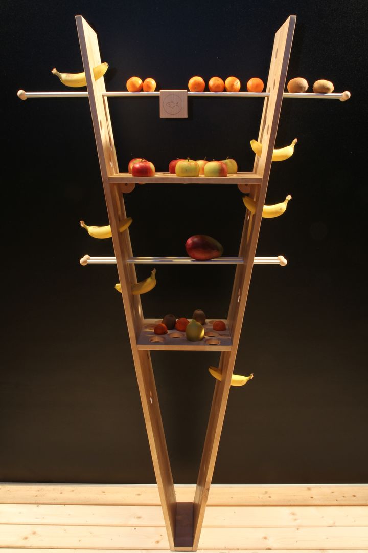 Obstregal / Fruitframe / Vitaminoase, woodman woodman 現代廚房設計點子、靈感&圖片 收納櫃與書櫃