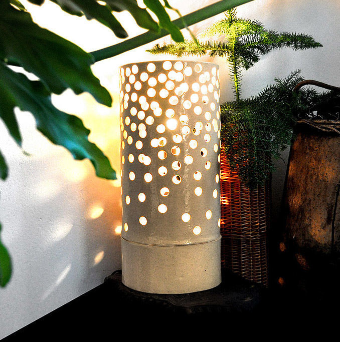 Ceramic lamp homify Moderne woonkamers Keramiek Verlichting