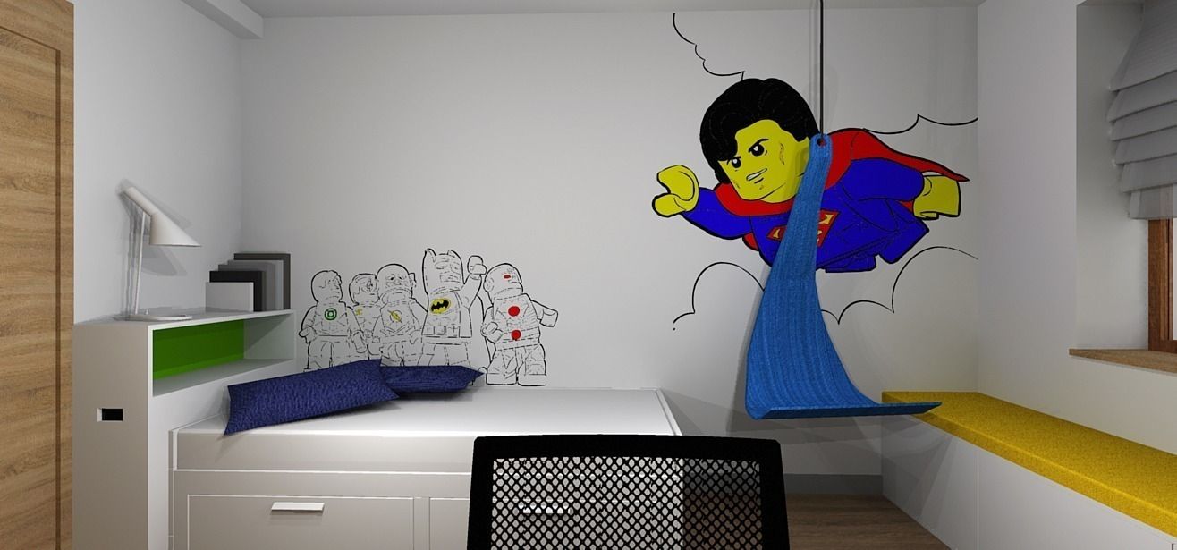 Dom pod Wrocławiem, Kraupe Studio Kraupe Studio Quarto infantil minimalista