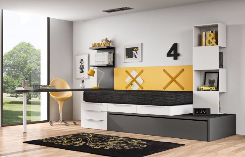Habitación juvenil homify Dormitorios infantiles de estilo moderno Camas y cunas