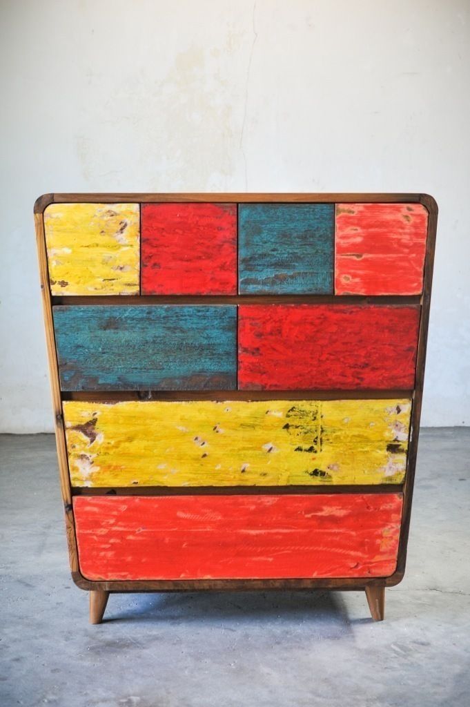 Recycled / COMMODE, WOODSTONEBALI WOODSTONEBALI غرفة الملابس Wardrobes & drawers