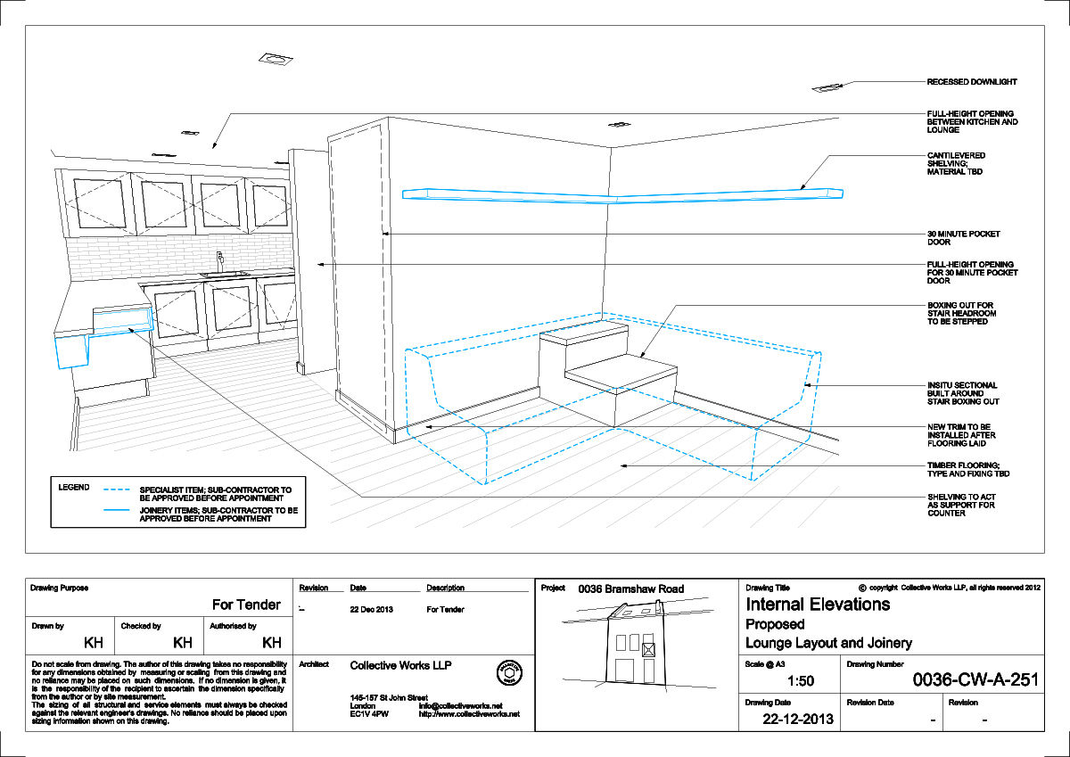 Lounge Drawing Collective Works Salas de estar modernas