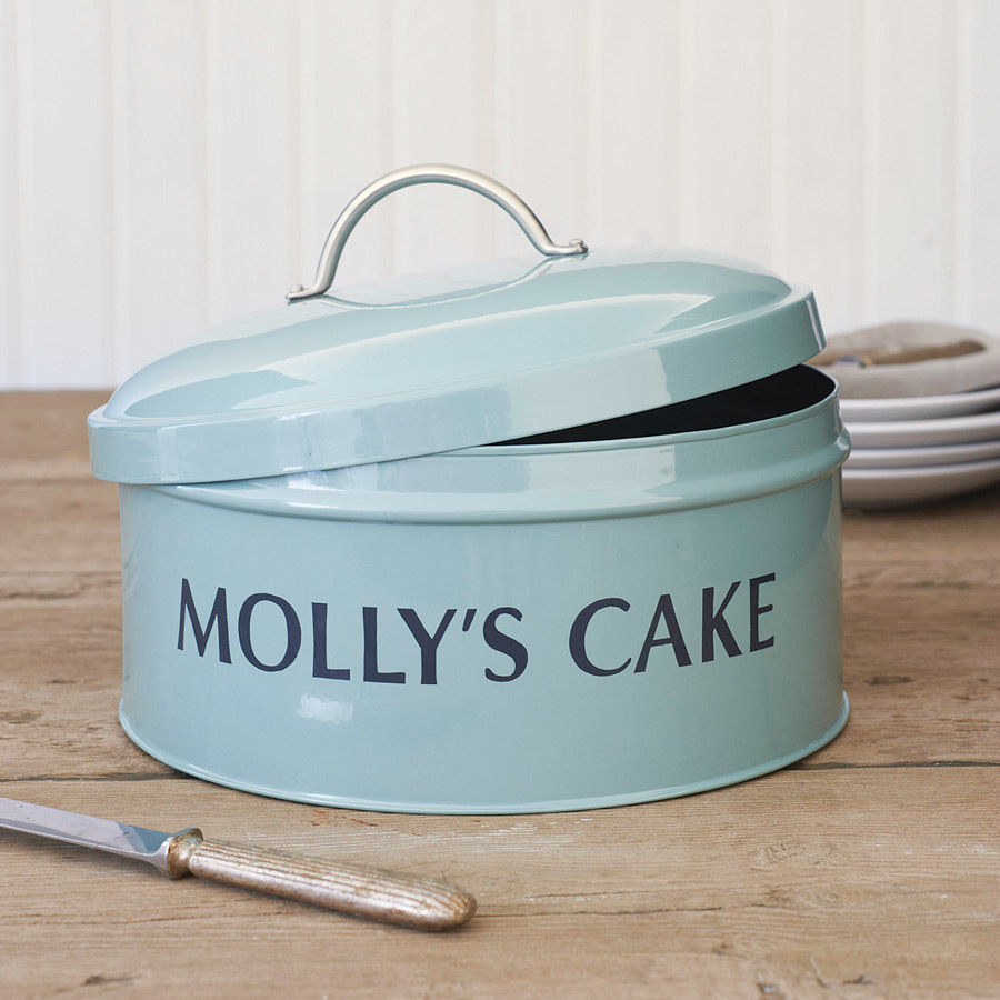 Personalised Cake Tin Jonny's Sister Storage room Almacenamiento