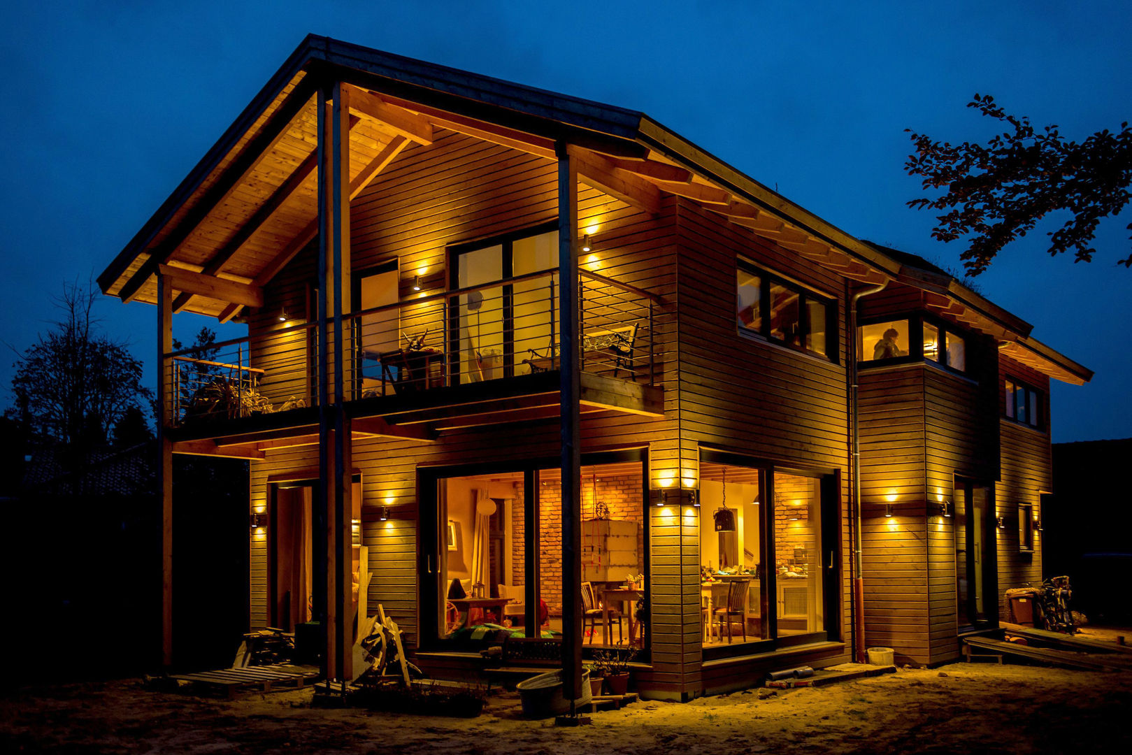 Modernes Landhaus in Holzbauweise, architektur. malsch - Planungsbüro für Neubau, Sanierung und Energieberatung architektur. malsch - Planungsbüro für Neubau, Sanierung und Energieberatung Kırsal Evler