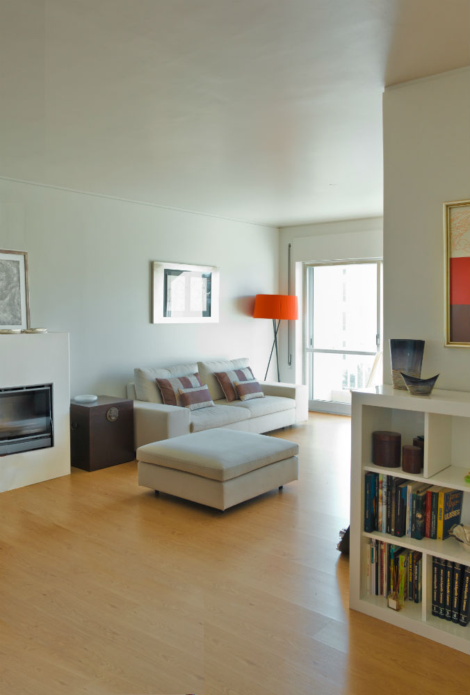 Remodelação Interior de Apartamento - Porto, Germano de Castro Pinheiro, Lda Germano de Castro Pinheiro, Lda Modern living room