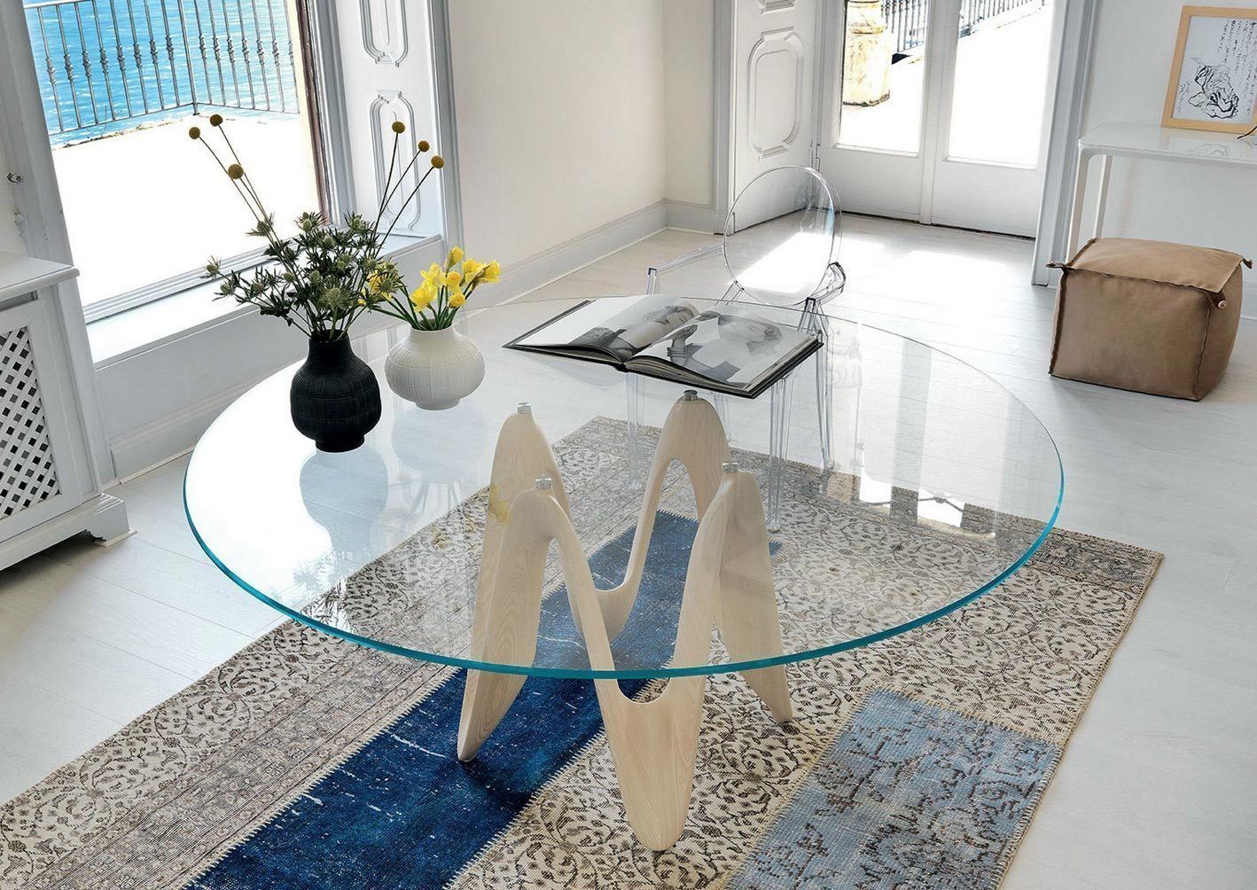 Lambda Glass Dining Table, Glassdomain Glassdomain Ruang Makan Modern Tables