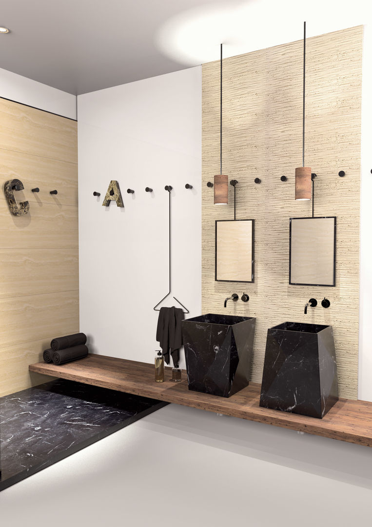 PUNTA | Entity Bathroom Collection, Marmi Serafini Marmi Serafini Modern Banyo Lavabolar