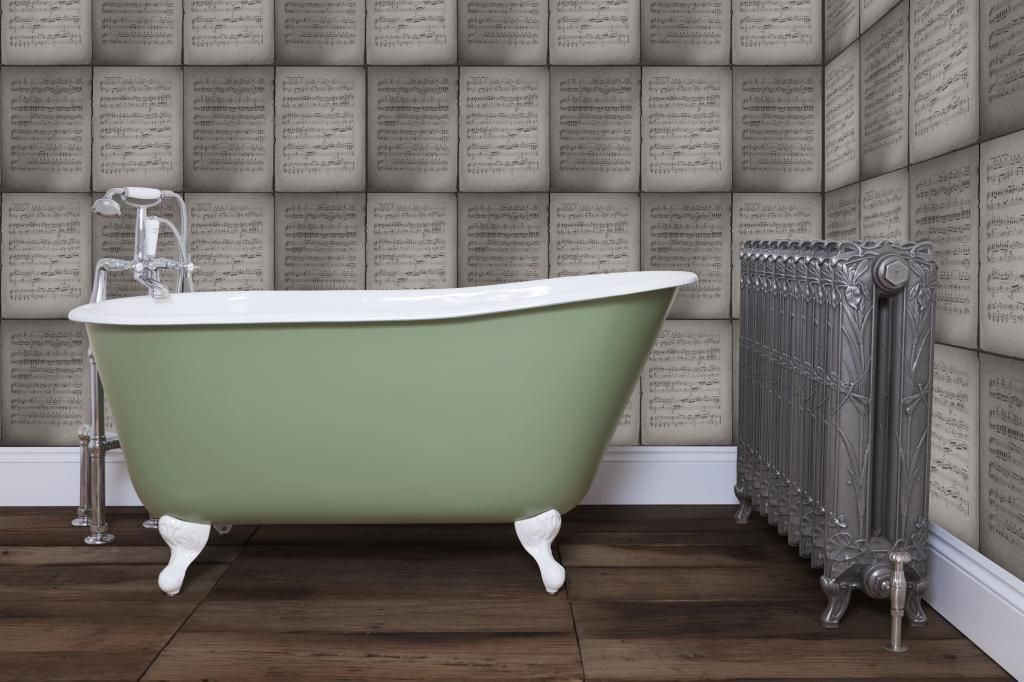 Carron's Lille Cast Iron Bath UKAA | UK Architectural Antiques Klasyczna łazienka Wanny i prysznice