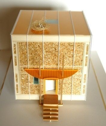 Straw Box und Crystal Box, Architektur und Geomantie Architektur und Geomantie Casas de estilo escandinavo