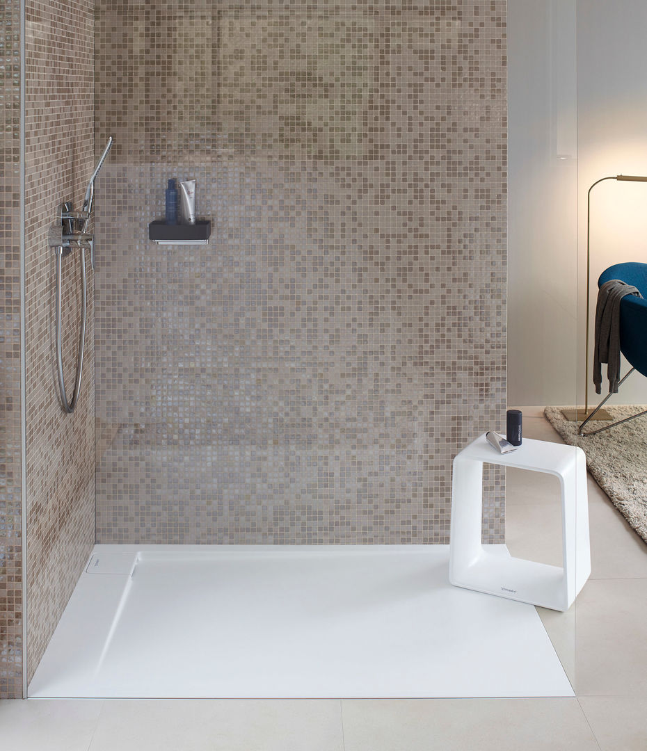 Platos de ducha: Cuando Diseño y Funcionalidad se Fusionan, Duravit España Duravit España Minimalistyczna łazienka