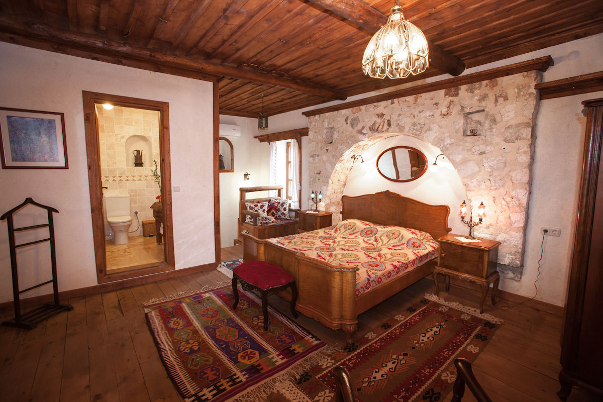 Balayı Evi Hoyran Wedre Country Houses Akdeniz Yatak Odası