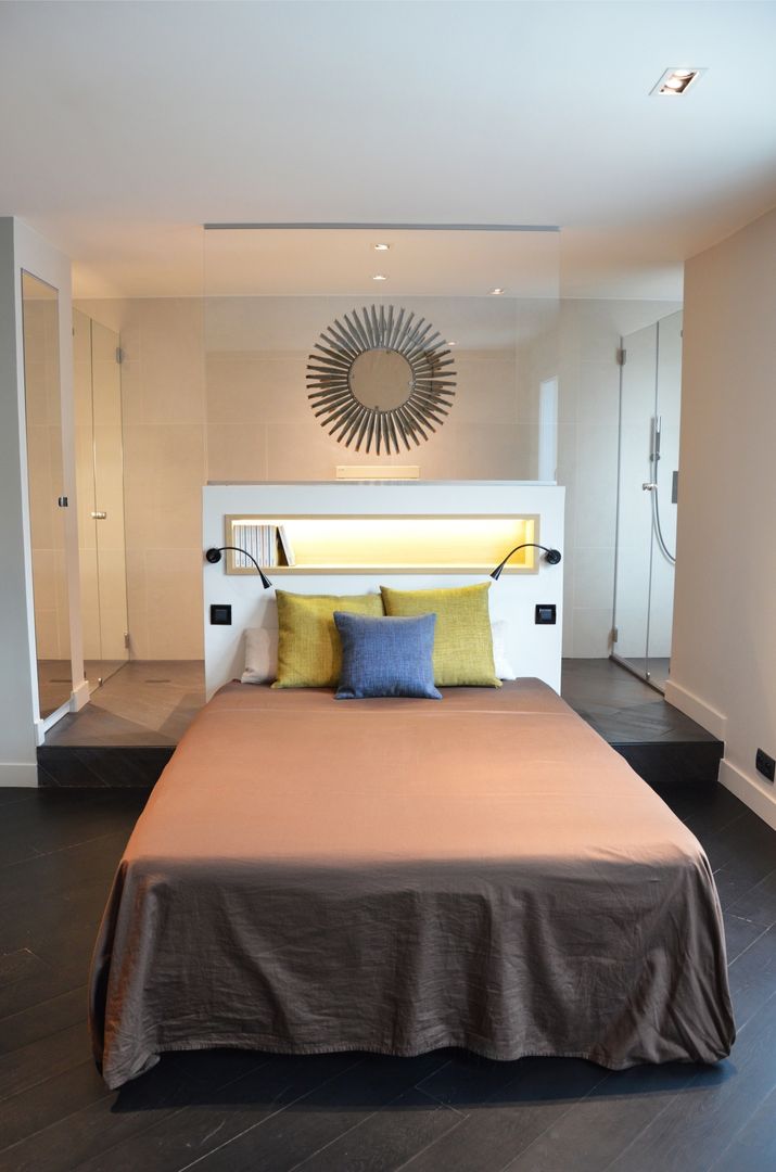 Renovation complète d'un appartement parisien de 83m2 - Entre décloisonnement & intimité, Agence MIND Agence MIND Спалня