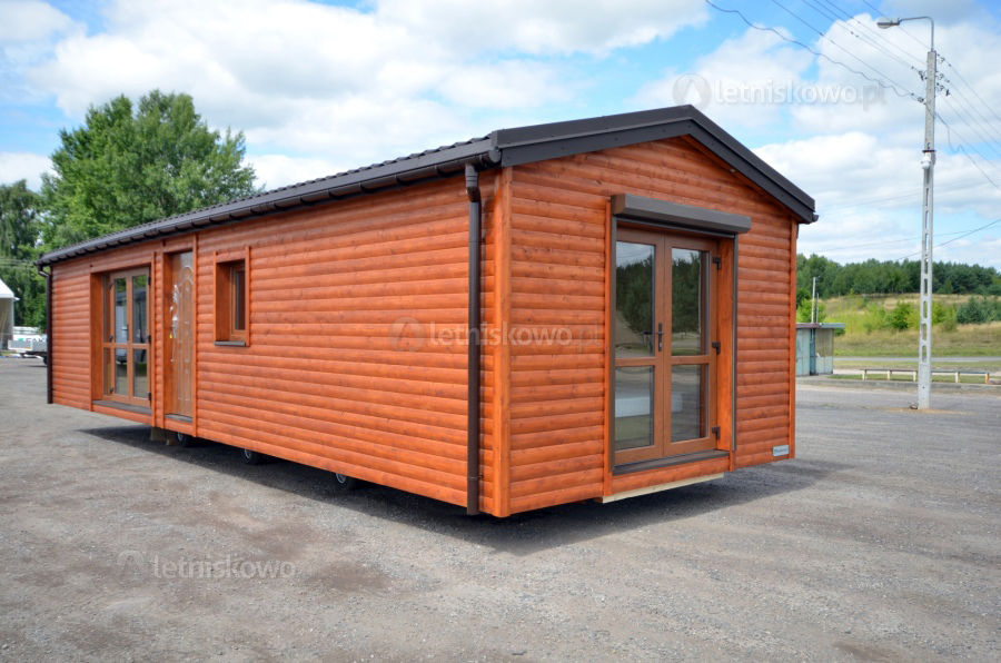 Domki mobilne 12x4m w różnych konfiguracjach, Letniskowo.pl Garkowski, Solka, Spółka Komandytowa Letniskowo.pl Garkowski, Solka, Spółka Komandytowa Rumah prefabrikasi Kayu Wood effect