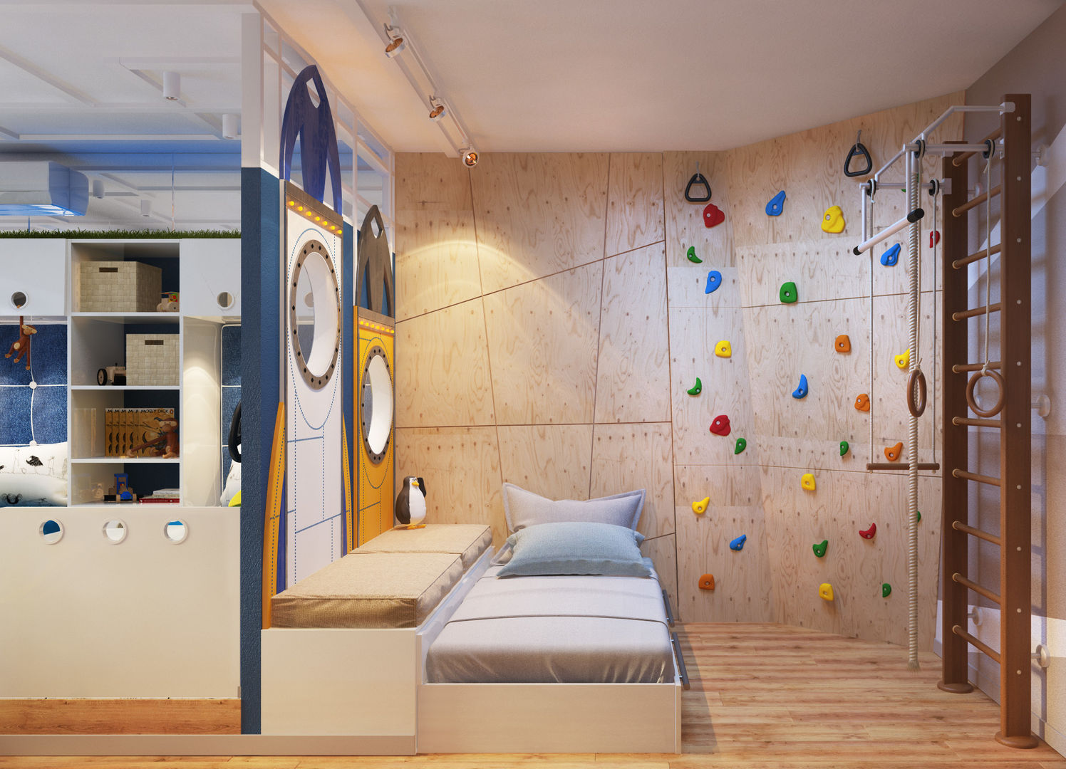 Проект детской комнаты двух мальчиков, Katerina Butenko Katerina Butenko Habitaciones para niños de estilo ecléctico