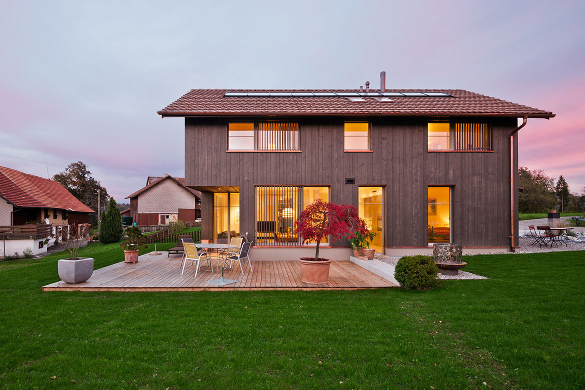 EFH Huggenberg, Giesser Architektur + Planung Giesser Architektur + Planung Casas campestres