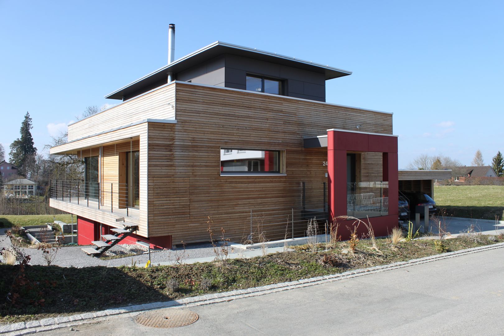 Neubau Einfamilienhaus als Passivhaus, ANB Architekten AG ANB Architekten AG Casas de estilo moderno