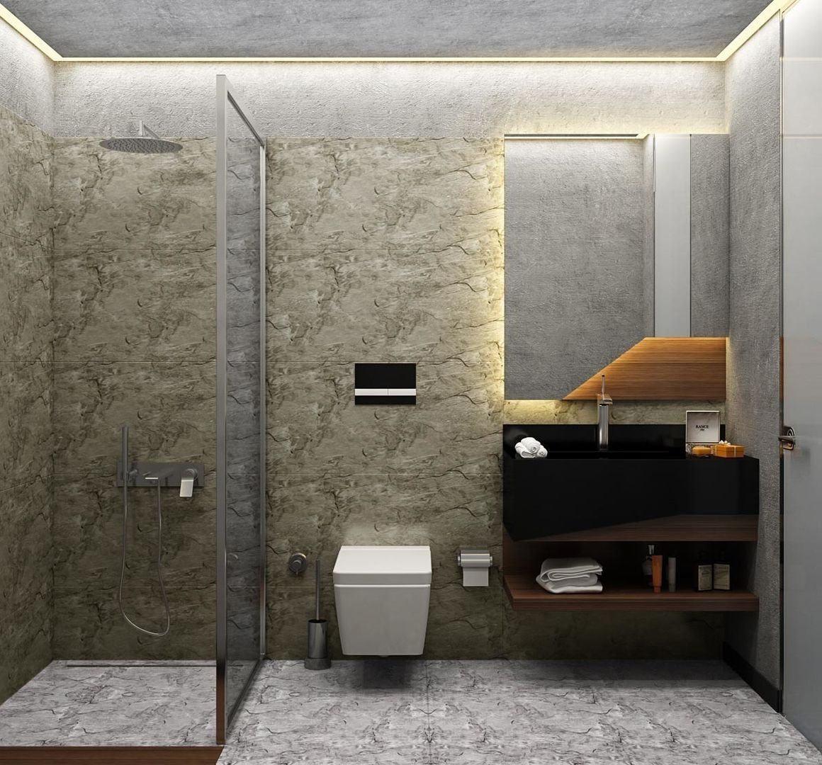 ORANIO, Voltaj Tasarım Voltaj Tasarım Minimalist style bathrooms