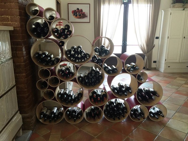 Recycled cardboard wine rack Esigo 8 Esigo SRL 商業空間 紙 オフィス＆店