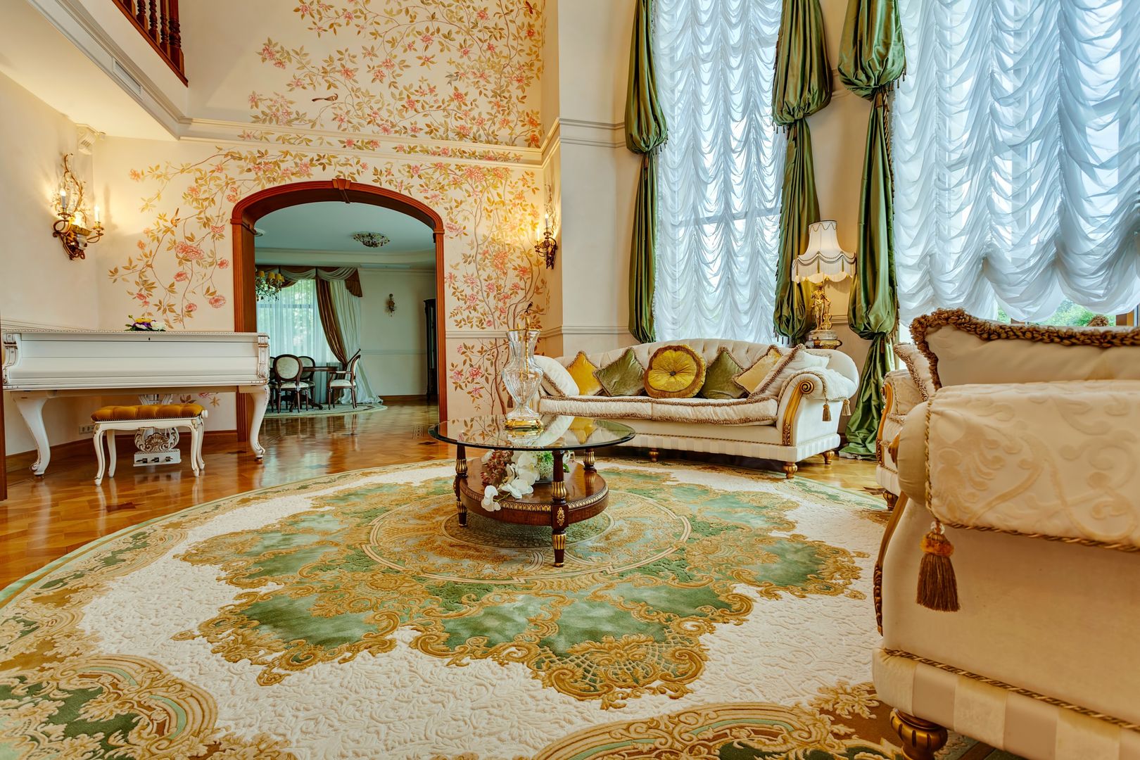 Гостиная загородного дома, Authors carpets "Palazzo Design" Authors carpets 'Palazzo Design'