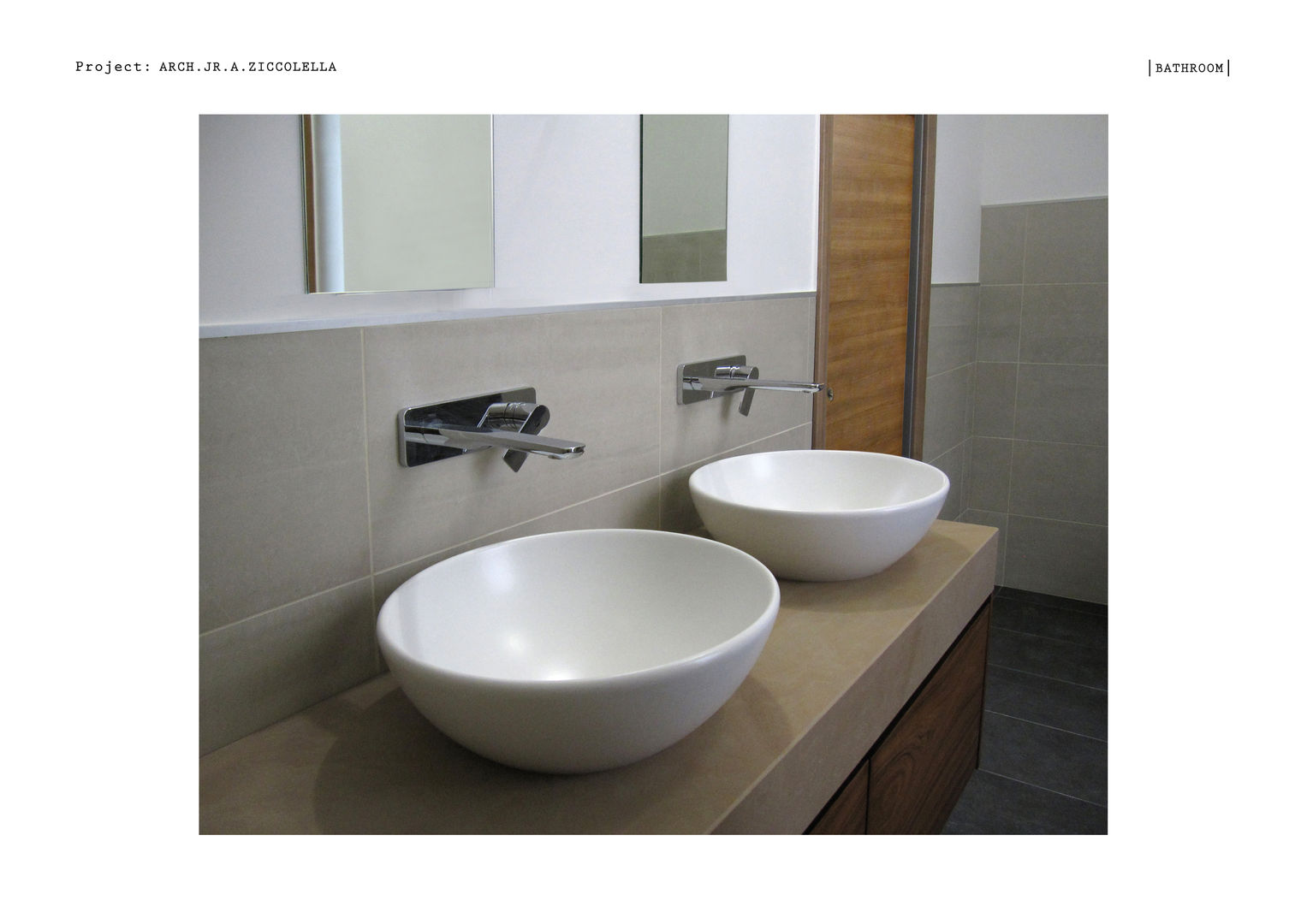 Rénovation d'appartement, A.zetaDESIGN A.zetaDESIGN Ванная комната в стиле модерн Раковины