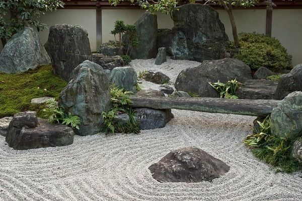 Zen Bahçesi bitki dekor Minimalist Bahçe