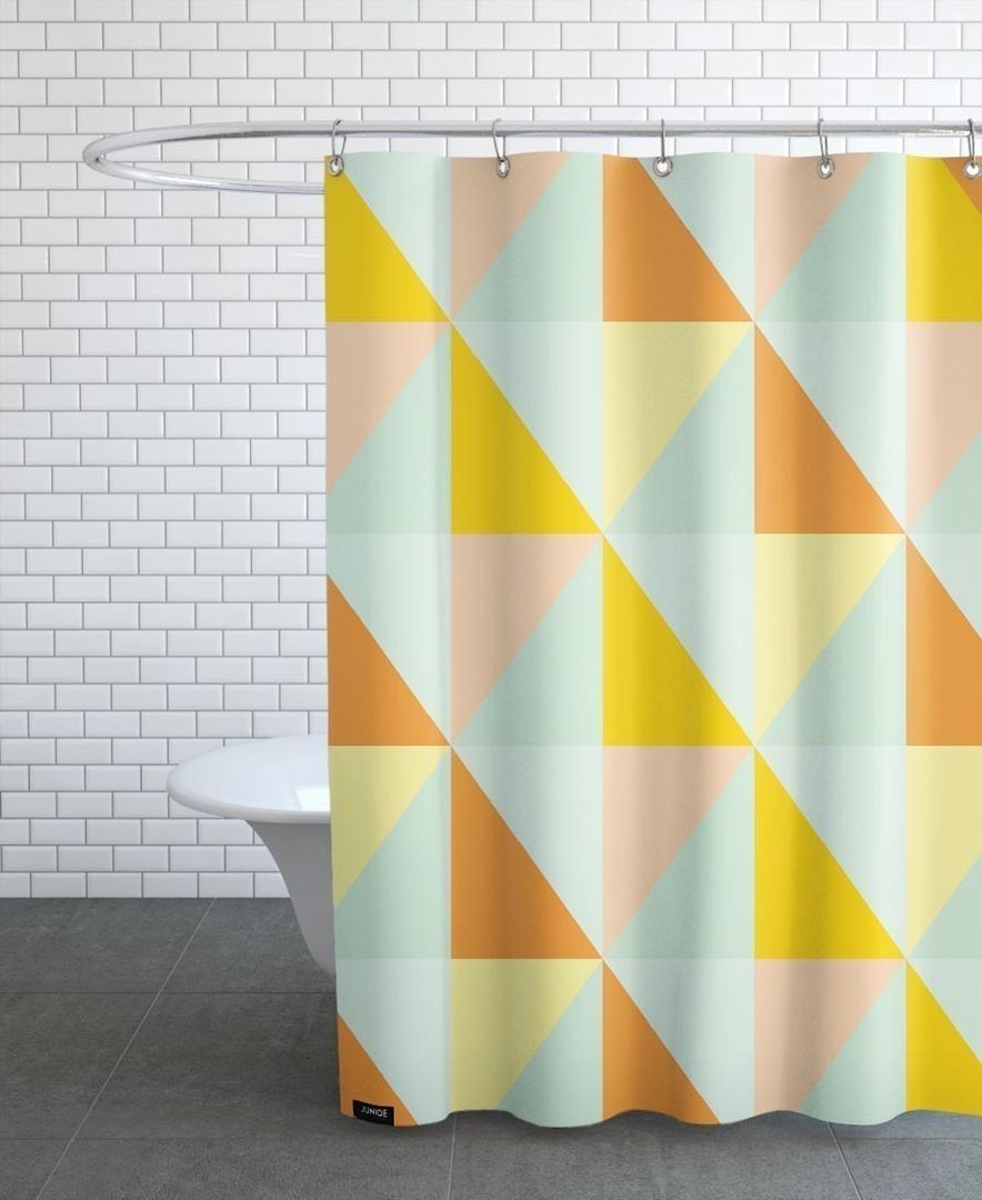 Bathroom Prints and Shower Curtains, JUNIQE JUNIQE Ванная комната в тропическом стиле Текстиль и аксессуары