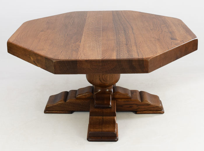 Octagonal Dutch Oak Coffee Table Restored Furniture Online Salas de estilo rural Mesas de centro y auxiliares