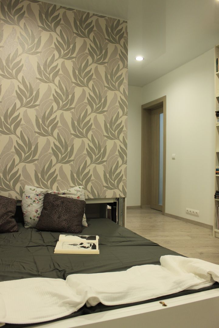 Дизайн-проект двухкомнатной квартиры. Крылатские холмы., artzona.ru artzona.ru Minimalist bedroom