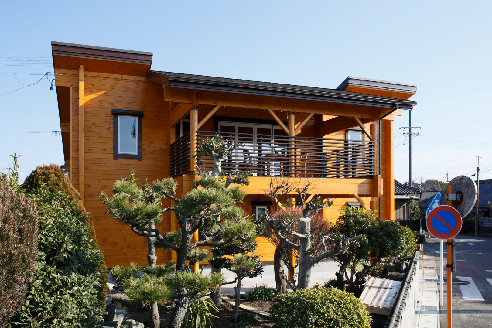 江南市に建つログハウスの家, 木の家株式会社 木の家株式会社 Casas rurales