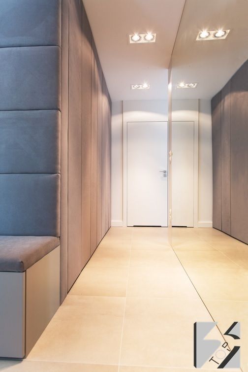 Meble na wymiar do apartamentu na warszawskiej Ochocie, 3TOP 3TOP Modern corridor, hallway & stairs Storage
