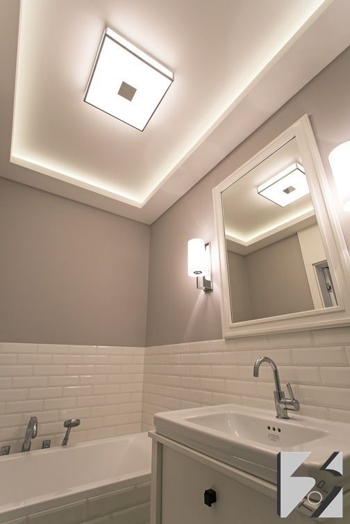 Meble na wymiar do apartamentu na warszawskiej Ochocie, 3TOP 3TOP Bagno moderno Illuminazione